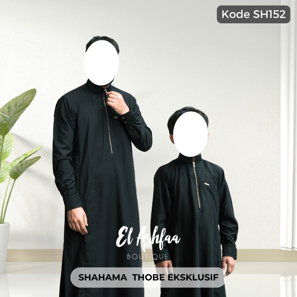 Jubah Saudi | Gamis Pria | Shahama Thobe Eksklusif SH 152 - El Ashfaa Boutique