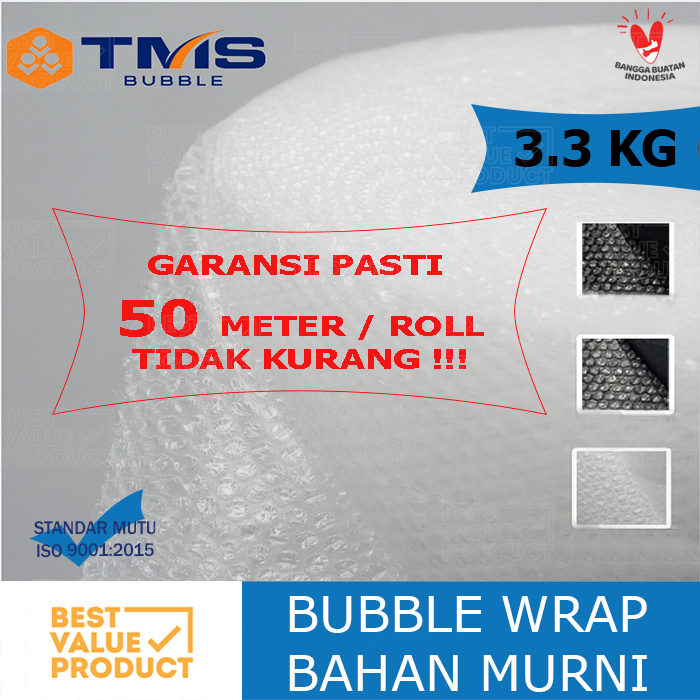 

Bubble Wrap Roll BENING / HITAM TMS 3.3 KG
