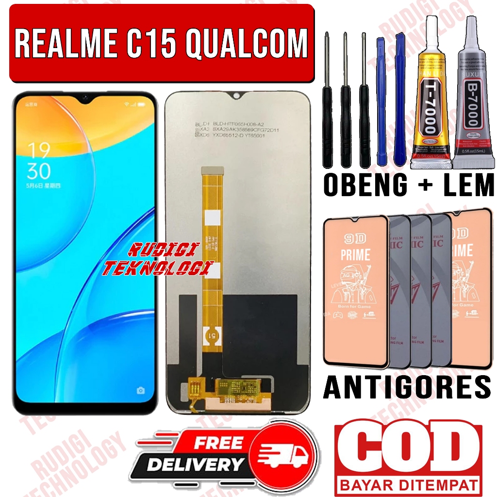 Lcd Realme C15 Qualcomm Original Oem Fullset Lcd Touchscreen