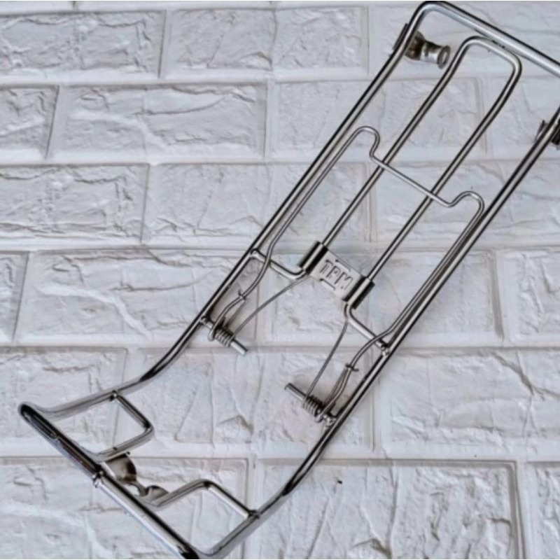 Bagasi tengah Vega R new Crom bagasi tengah rak keranjang jepit Vega R new crom tebal