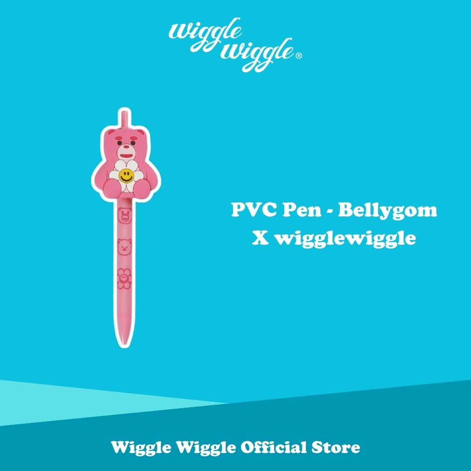 

NEW PRODUCT WIGGLE WIGGLE PVC PEN - BELLYGOM X WIGGLEWIGGLE PULPEN BOLPOIN BULPEN HITAM LUCU KOREA