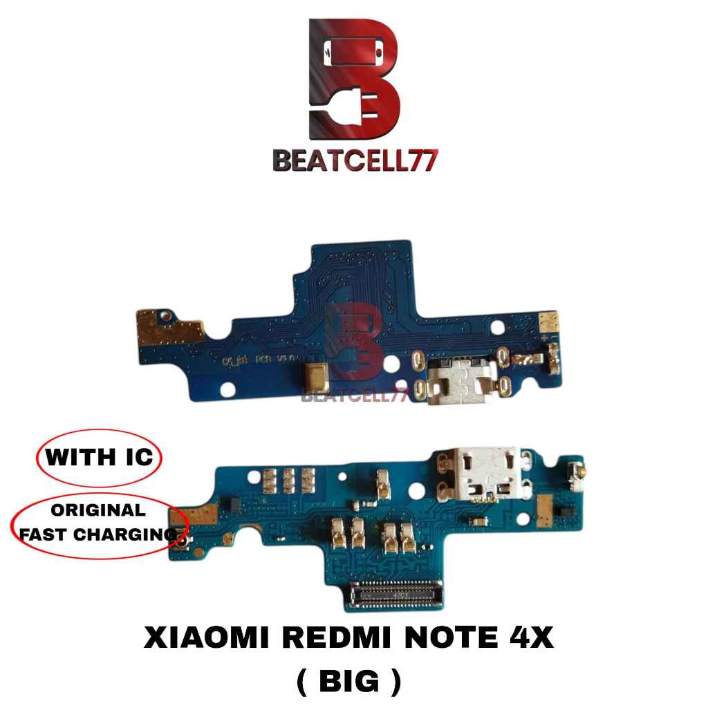 Konektor Charger Redmi Note 4x (Big) Papan Pcb
