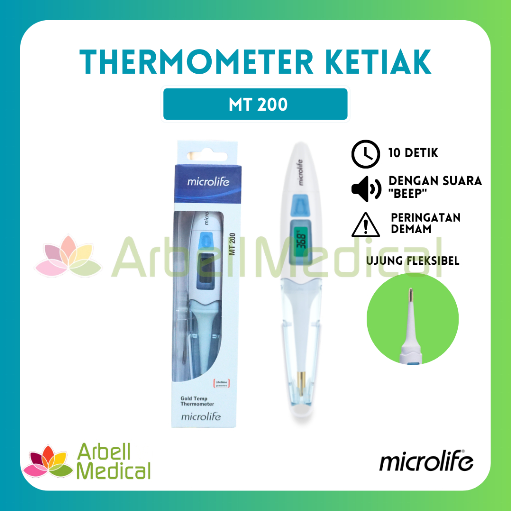 Thermometer Microlife Mt-200 / Thermometer ketiak / Thermometer Digital / Microlife MT-200