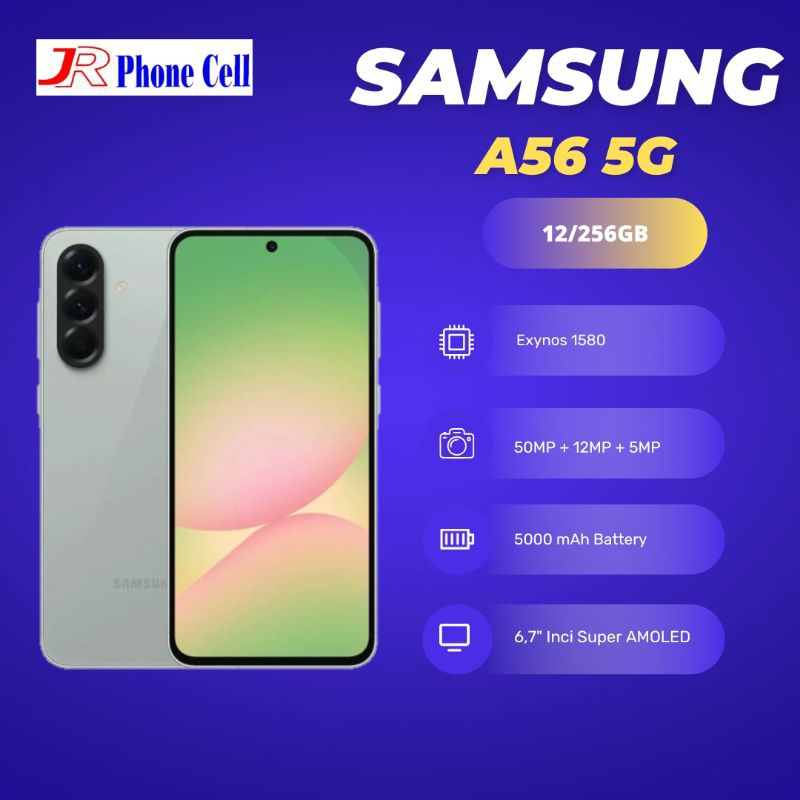 SAMSUNG A56 5G RAM 12/256GB GARANSI RESMI