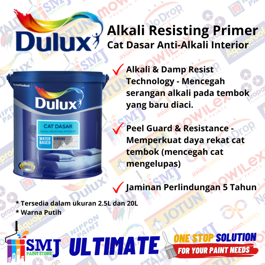 Cat Dasar Dinding Interior DULUX ALKALI RESISTING PRIMER 2,5L