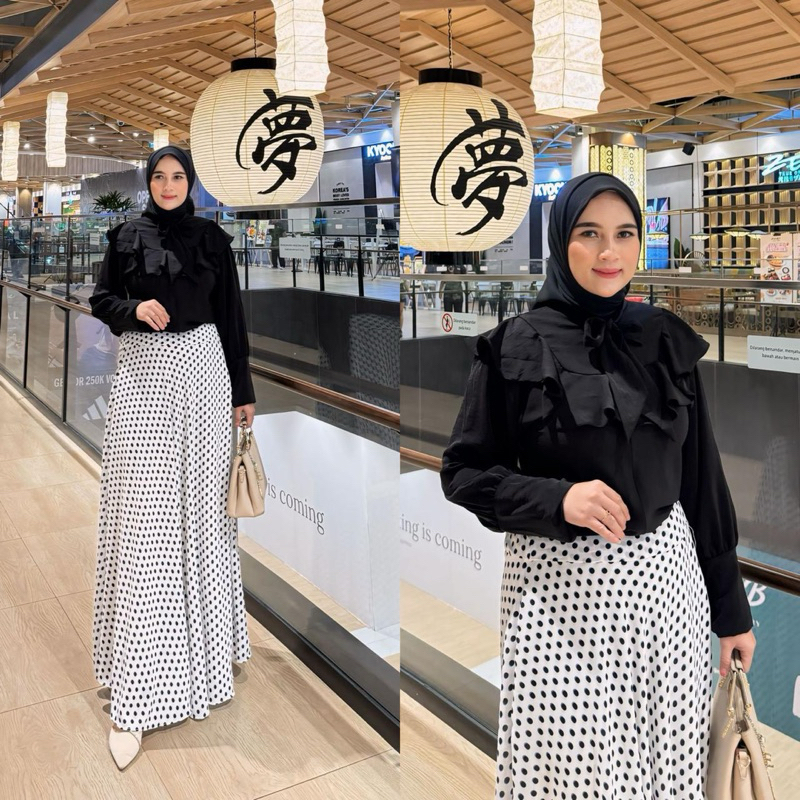 SET ROK FASHION / SET Rok Wanita Terbaru / Setelan Rok Wanita Bahan Ceruty / set rok polos wanita vi