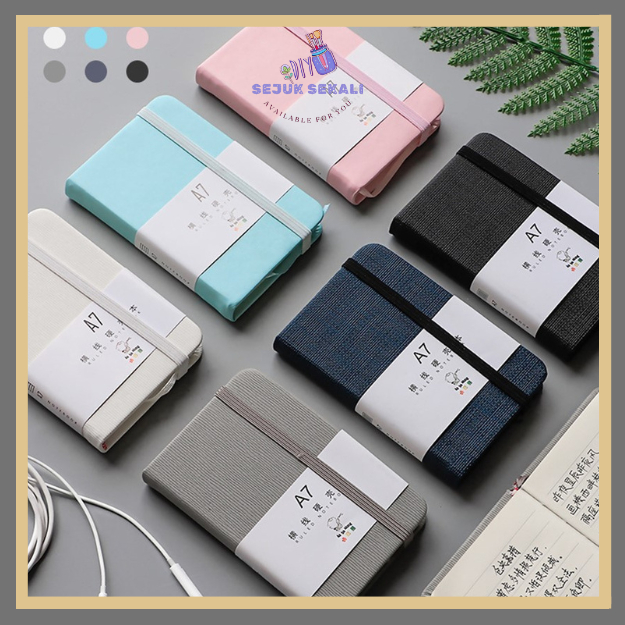 

Notebook A5/A6/A7 Pocket Buku Diary Kecil Pertemuan scrapbook Mini 96 lembar