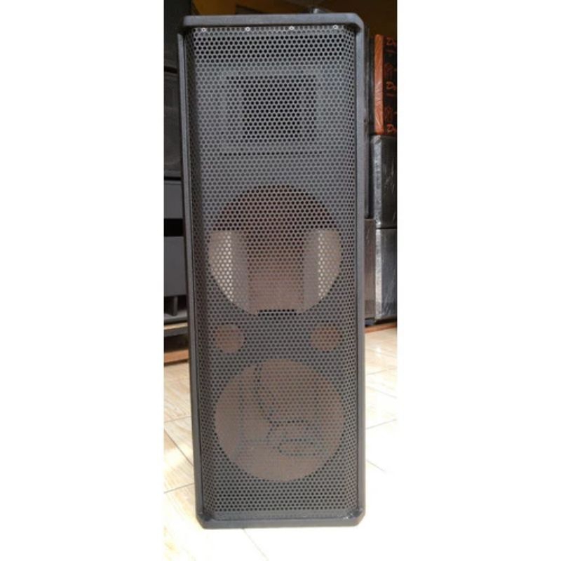 Box Speaker Monitor 3 Way 10 inch x 2 plus CorongTweeter. - Tanpa Mounting