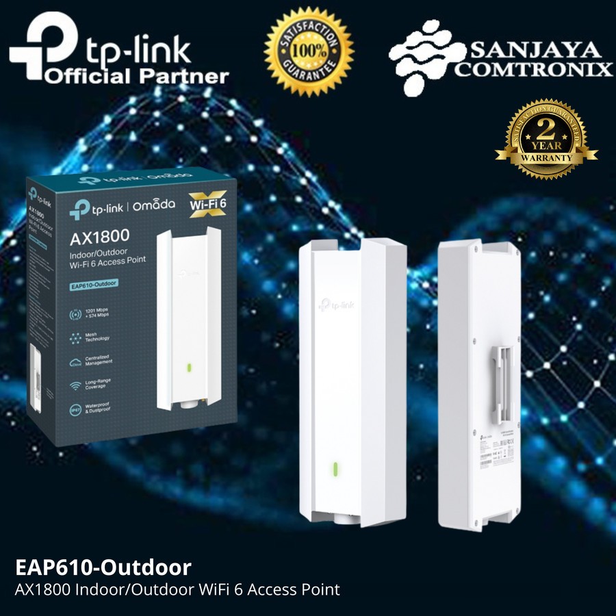 TP-LINK EAP610-Outdoor AX1800 Indoor/Outdoor WiFi 6 Access Point