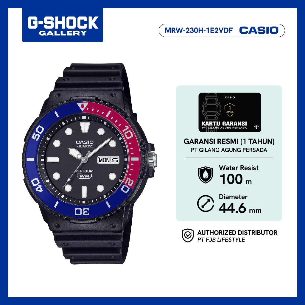 Casio Jam Tangan Pria MRW-230H-1E2VDF Analog