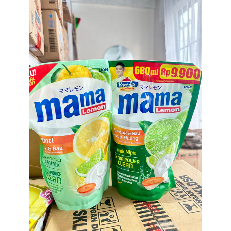 Mama Lemon sabun cuci piring 680ml / MAMA LEMON ( besar )