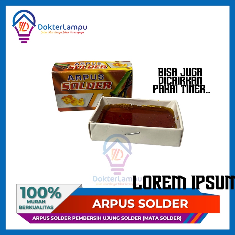 arpus solder pembersih ujung solder mata solder