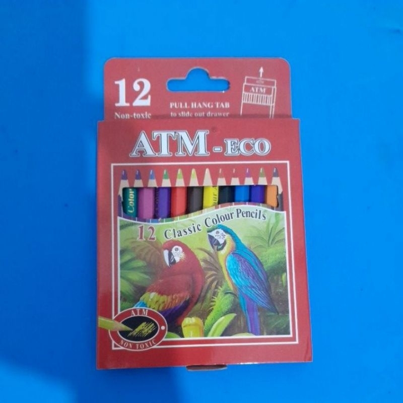 

cat kayu pendek ATM 12 warna