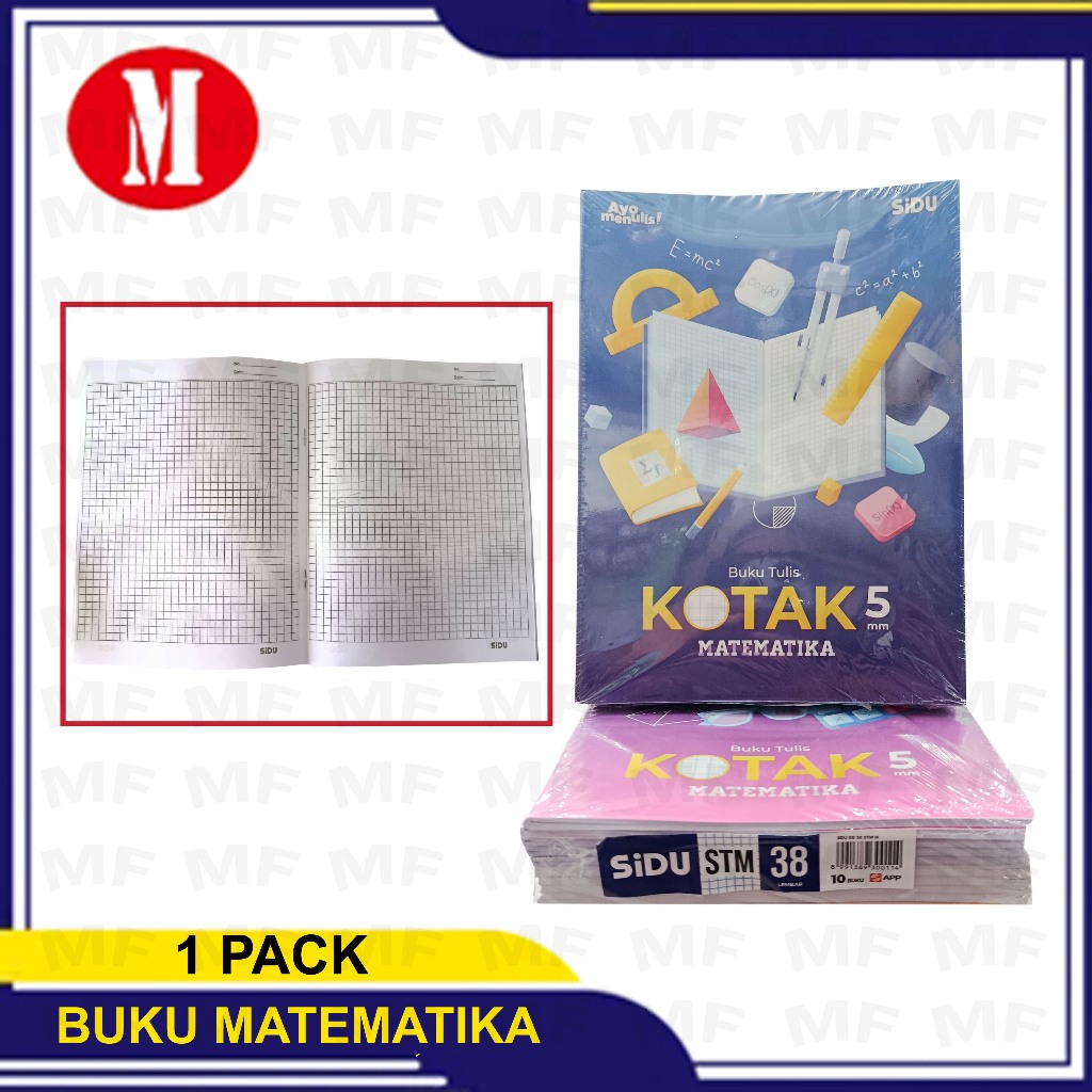 

Buku Tulis Kotak Kecil Matematika isi 38 Lembar 1 Pack