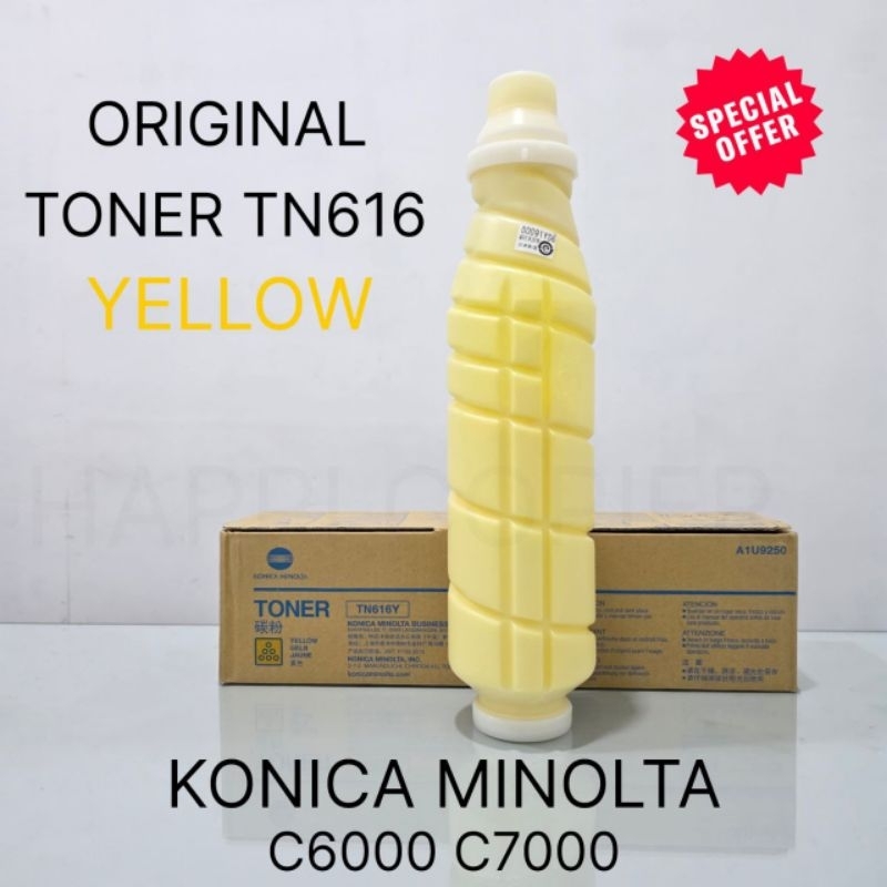TONER TN616 YELLOW KONICA MINOLTA C6000 C7000