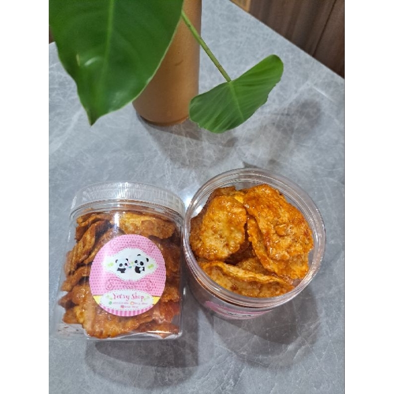 

Emping besar pedas manis