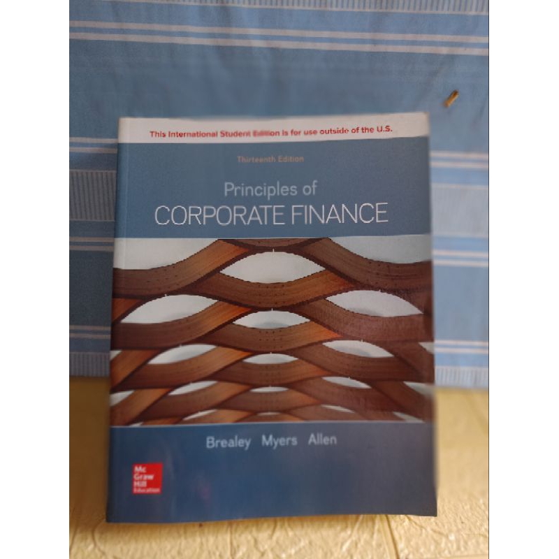 IMPORT: PRINCIPLES OF CORPORATE FINANCE by brealey myers allen