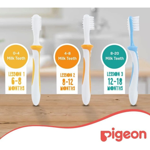 PIGEON Training Toothbrush Lesson 1 | Lesson 2 | Lesson 3 | Sikat Gigi Bayi