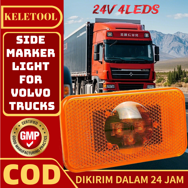 25pcs Lampu Sein Samping Truk LED   24 volt truck lampu variasi truk   Lampu Variasi Truk  Lampu Vol