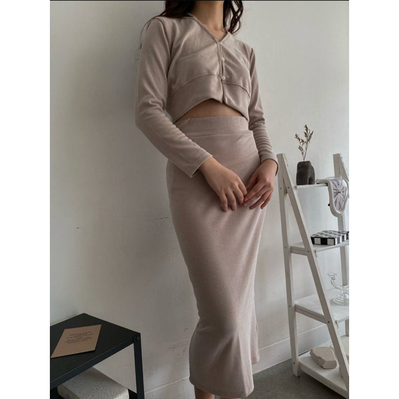 Atasan Rajut Bawahan Rajut Set Rajut Knit Set