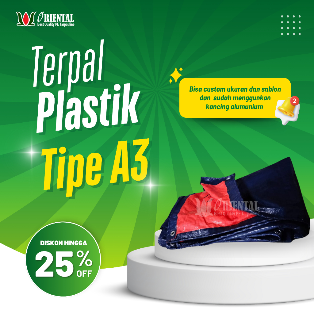 TERPAL Plastik A3 Korea Meteran | TERPAL PLASTIK A3 Korea per meter