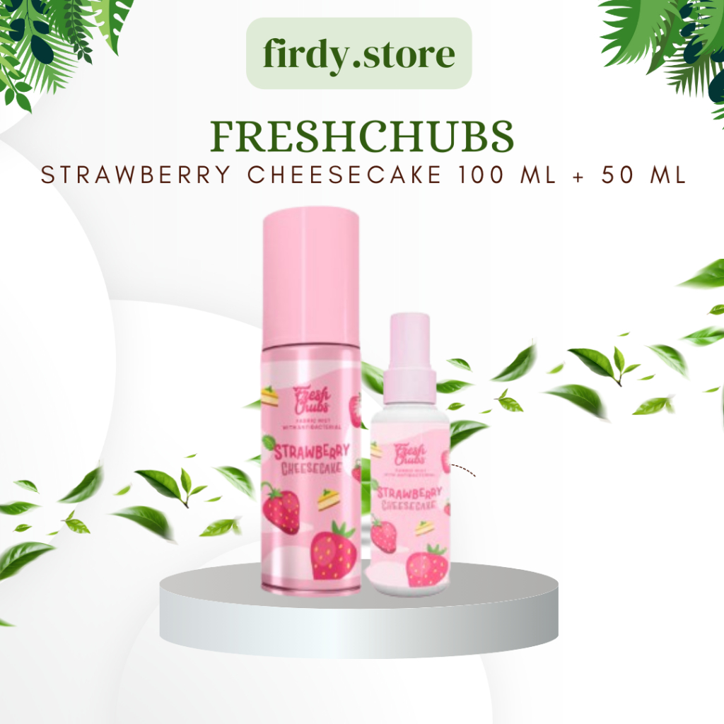 Freshchubs Bundling 100ml + 50ml Fabric Mist Parfum Baju & Ruangan Strawberry Cheesecake
