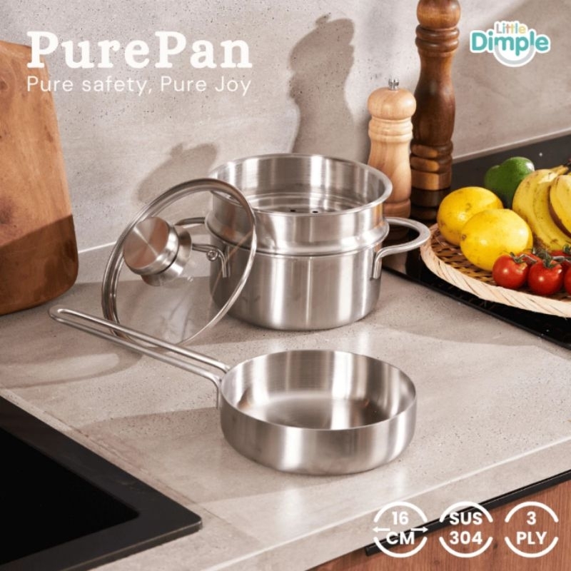 Little Dimple Pure Pan | Panci Stainless Steel Premium Set