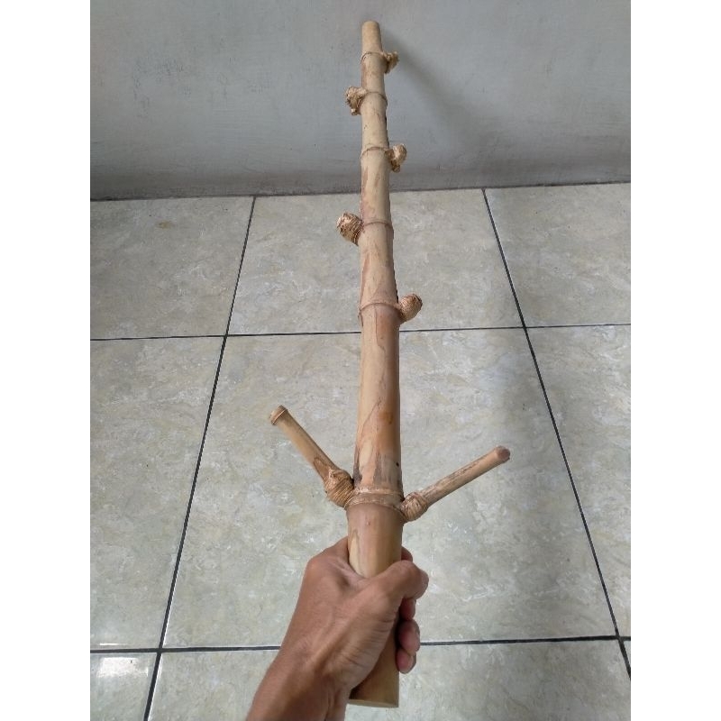 TONGKAT BAMBU UNIK TUMPANGSARI CABANG ORI BUNTET BAWAH (83 CM)t