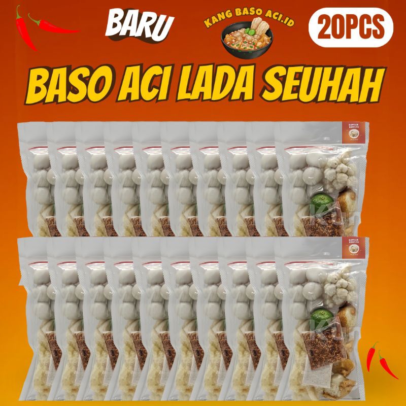 

Baso aci instan komplit 20pcs paket reseler / Baso aci / Bakso aci