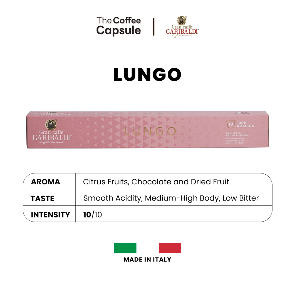

GRAN CAFFE GARIBALDI COFFEE - Lungo [Kopi Kapsul Nespresso Compatible]