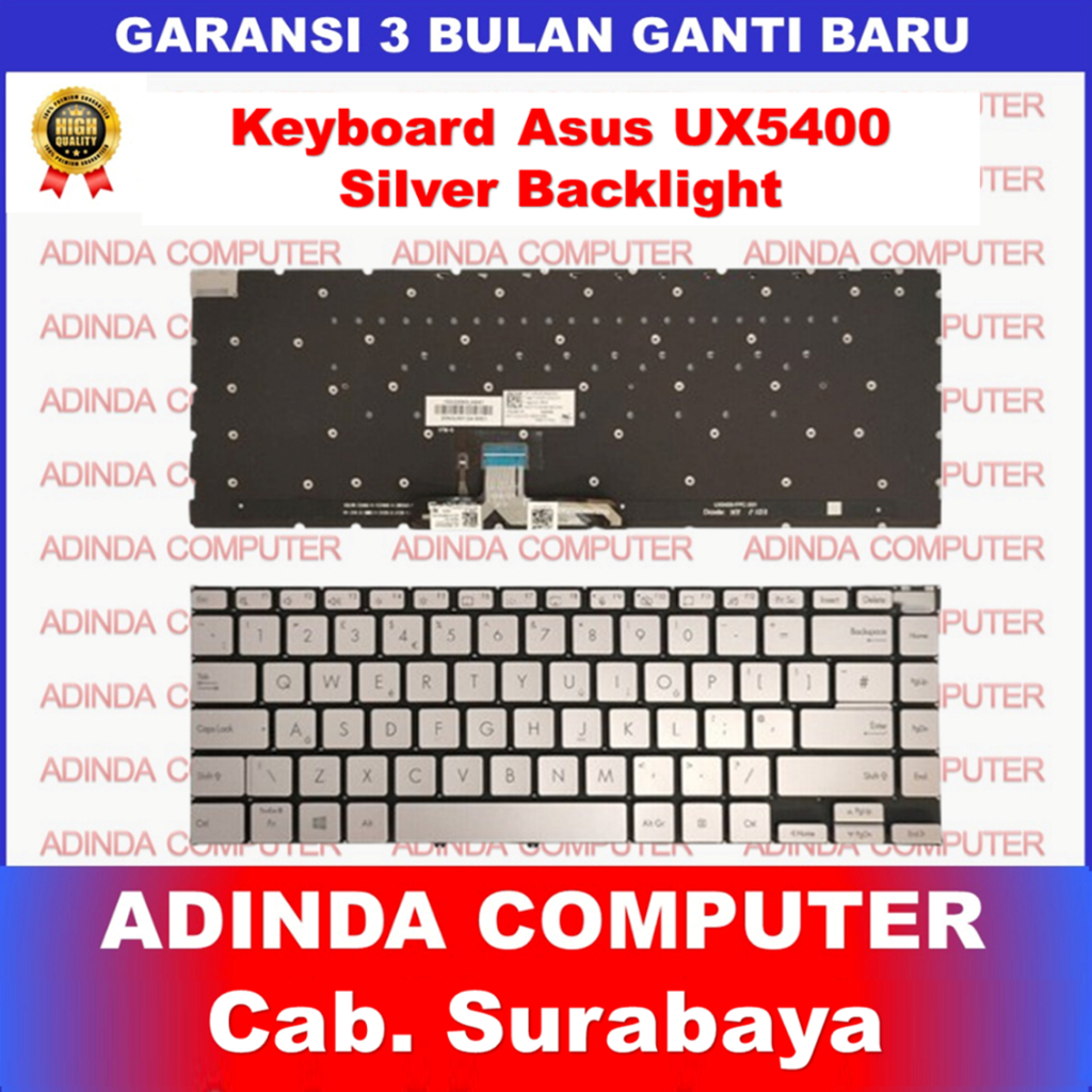 Keyboard Asus Zenbook 14x Flip OLED UX5400 UX5401 UX5401E UX5401EA UX5401Z UX5401ZA UX5401ZAS UN5401