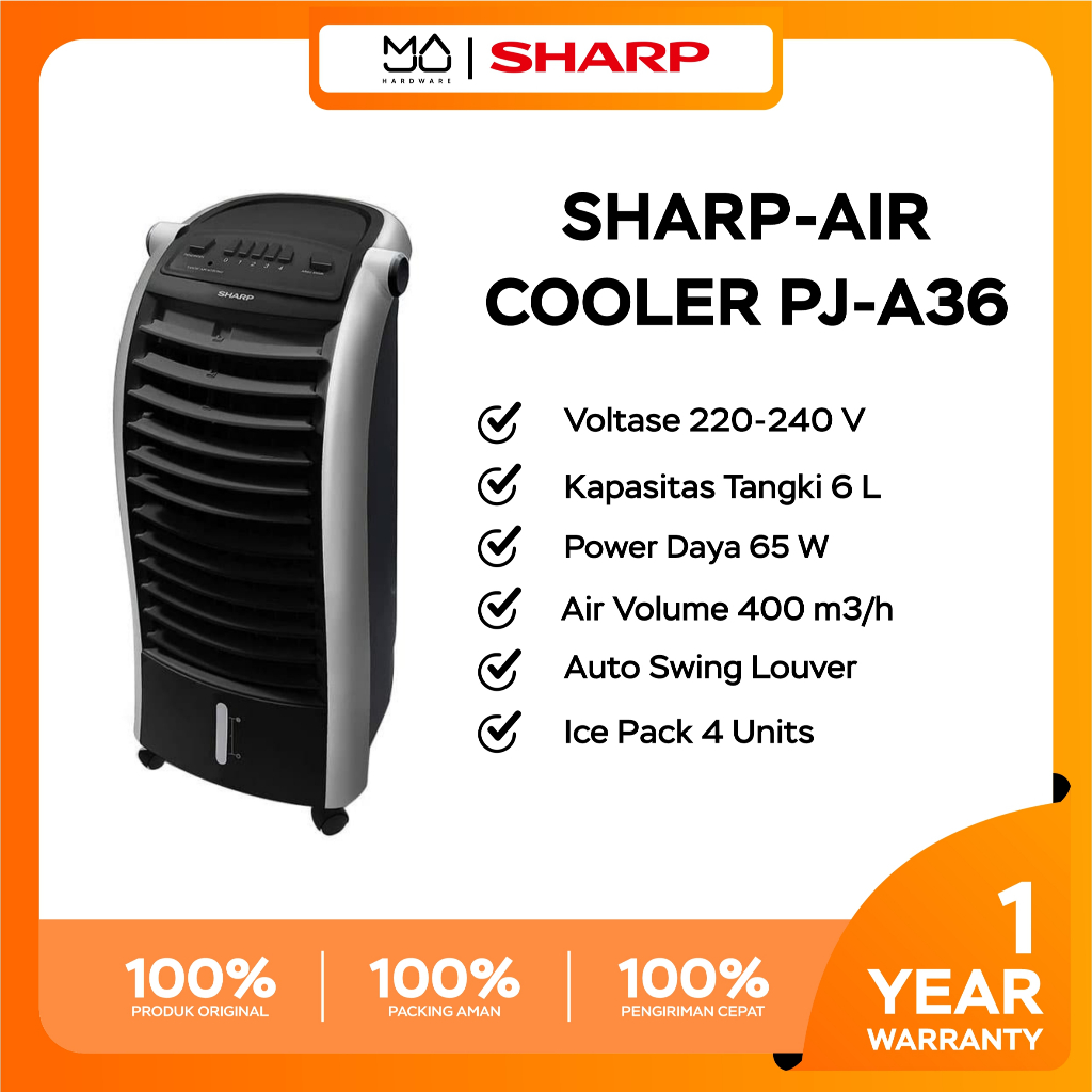 Ac Portable | Sharp Air Cooler PJ - A36TY Penyejuk Ruangan Ac Portable - Garansi Resmi