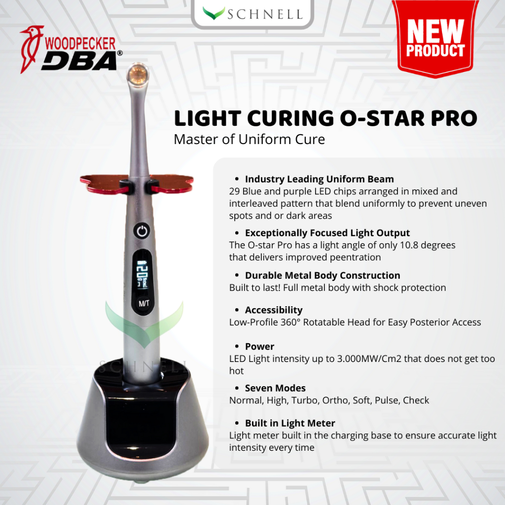 Light Cure O-Star Pro DBA Woodpecker/Light Curing LED Dental (Original)