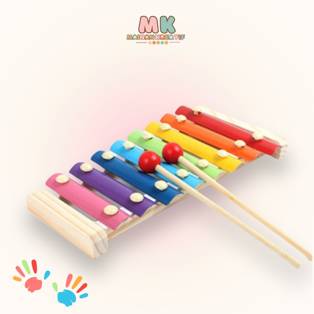 MK917 Mainan Xylophone Anak Kayu /mainan Edukasi 1 Tahun /Mainan Musik Anak