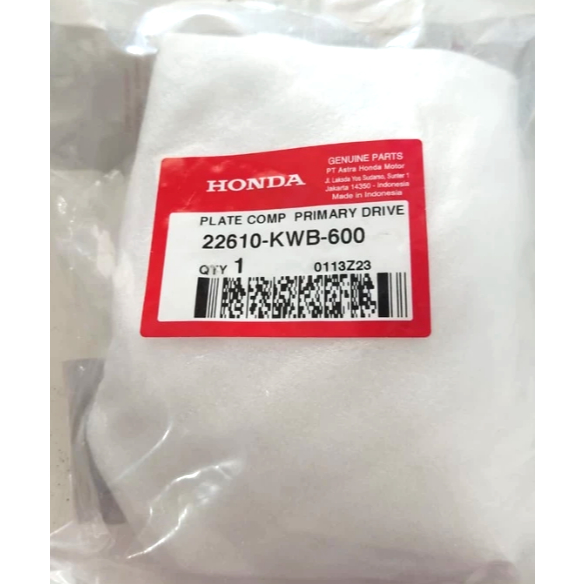 Dudukan Kampas Ganda (Plate Comp Primary Drive) Honda Revo Absolute 110 Original HONDA 22610KWB600