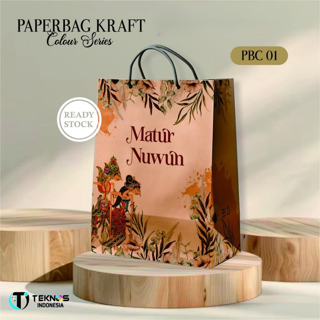 

(24PCS) PAPER BAG MOTIF WARNA LUSINAN - PAPER BAG COLOUR TAS SOUVENIR PERNIKAHAN READY STOCK PBC 01