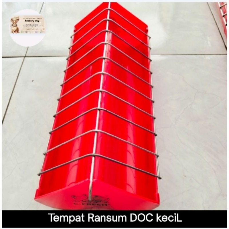 Tempat Ransum DOC keciL/Tempat pakanan anak Ayam