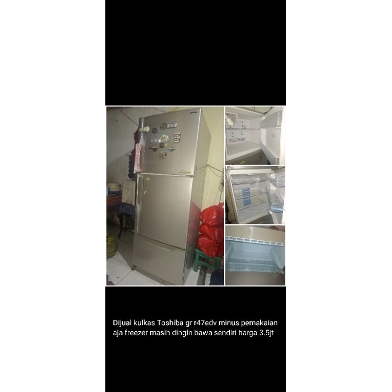 kulkas sharp 3 pintu second