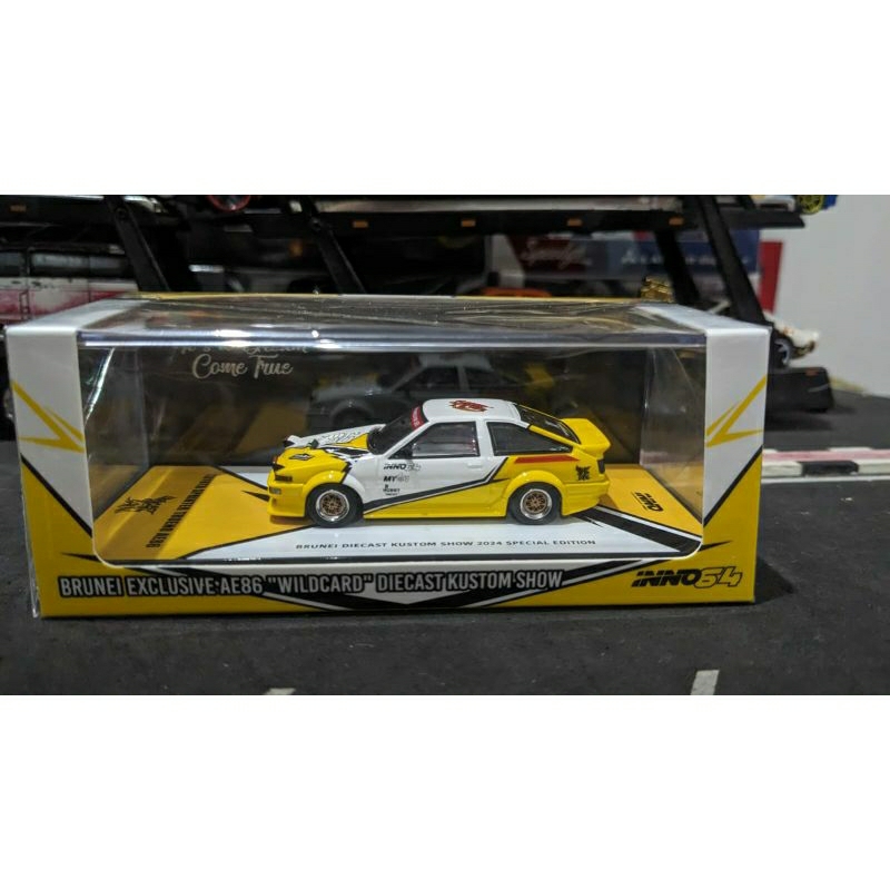 Diecast Inno64 Toyota Sprinter Trueno AE86 Brunei Diecast Custom Show 2024 Segel