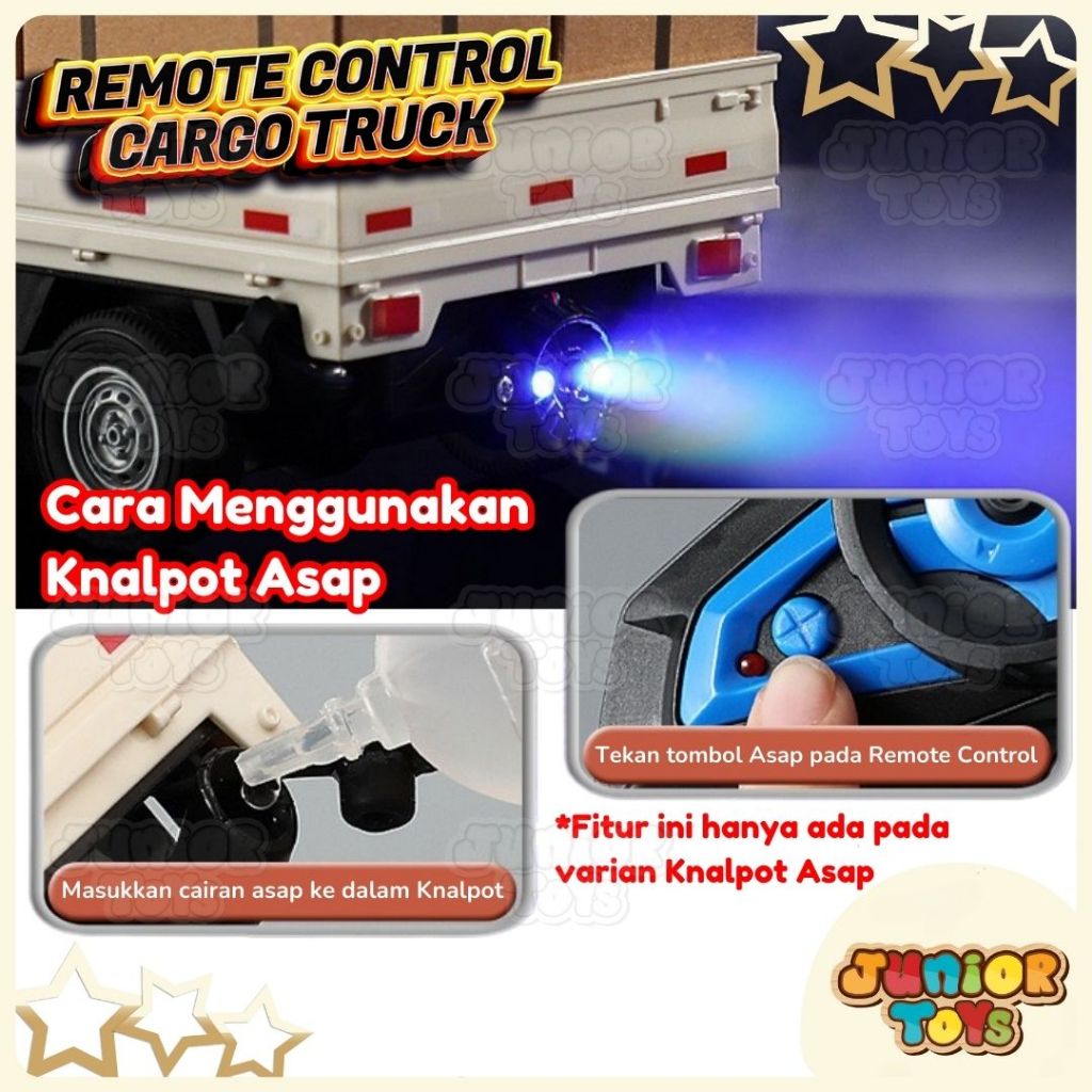 promo terbaru mobil remote control rc pick up box cargo truck miniatur carry apv mainan rc mobilan