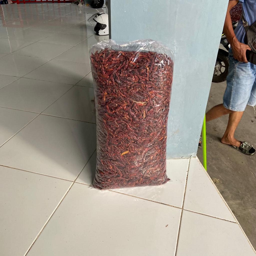 

5 KG Cabe Rawit Kering Teja Merah Japlak Ekstra Pedas Kualitas Premium Tanpa Tangkai