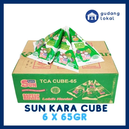 

Sun Kara Santan Kelapa Instan Cube 65Gr isi 6 Pcs