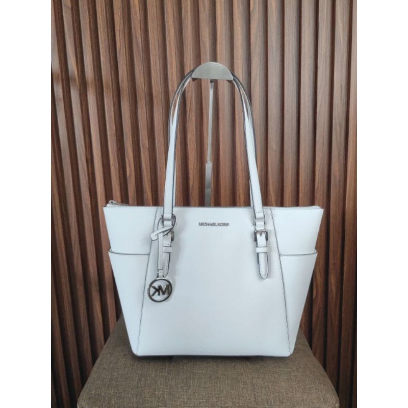 Mk charlotte Tote Bag Optic White n