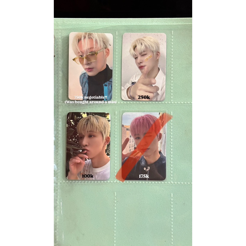 UPDATED KIM HANBIN B.I Photocard WATERFALL COSMOS VINYL ALBUM MD BENEFIT