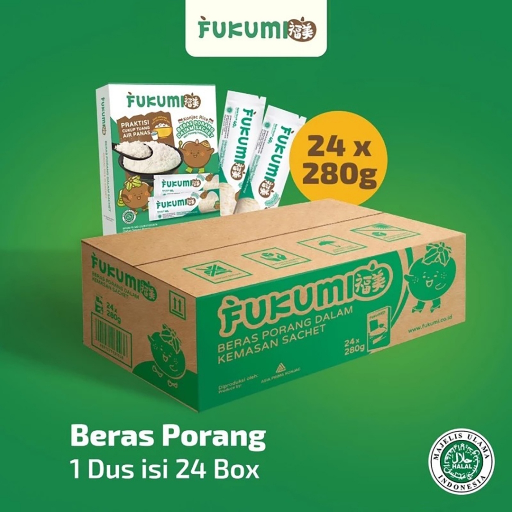 

FUKUMI Beras Porang Shirataki Konjac Rice Sachet