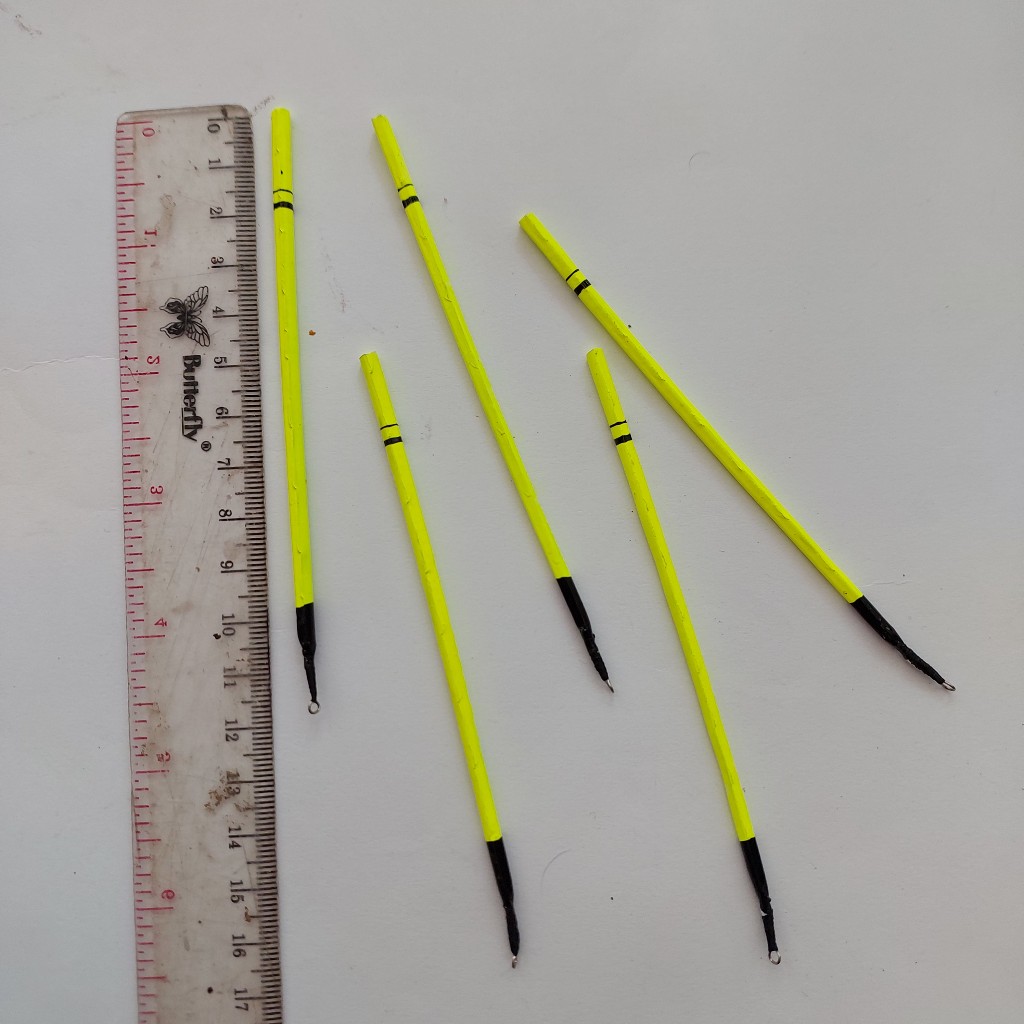 ( Isi 5 Pcs ) Pelampung Kumbul Merak 12 CM Ramping Pas Cocok Untuk Galatama Lele