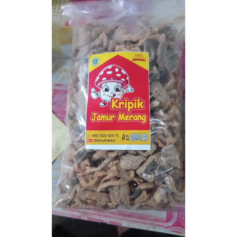 

kripik jamur merang,500gr,original