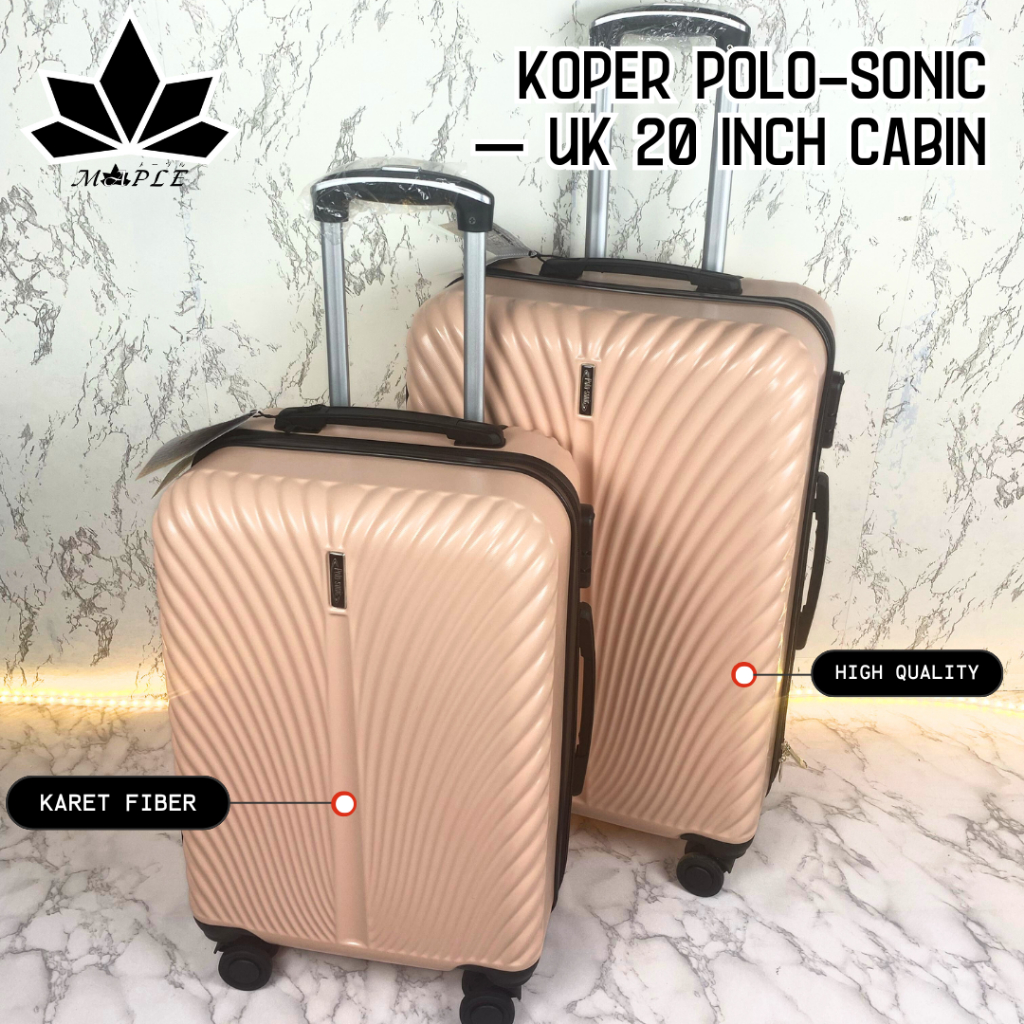 [BISA INSTANT] MAPLE KOPER POLO-SONIC 20 INCH KOPER FIBER SUPER PREMIUM SIZE CABIN KOPER FIBER ANTI 