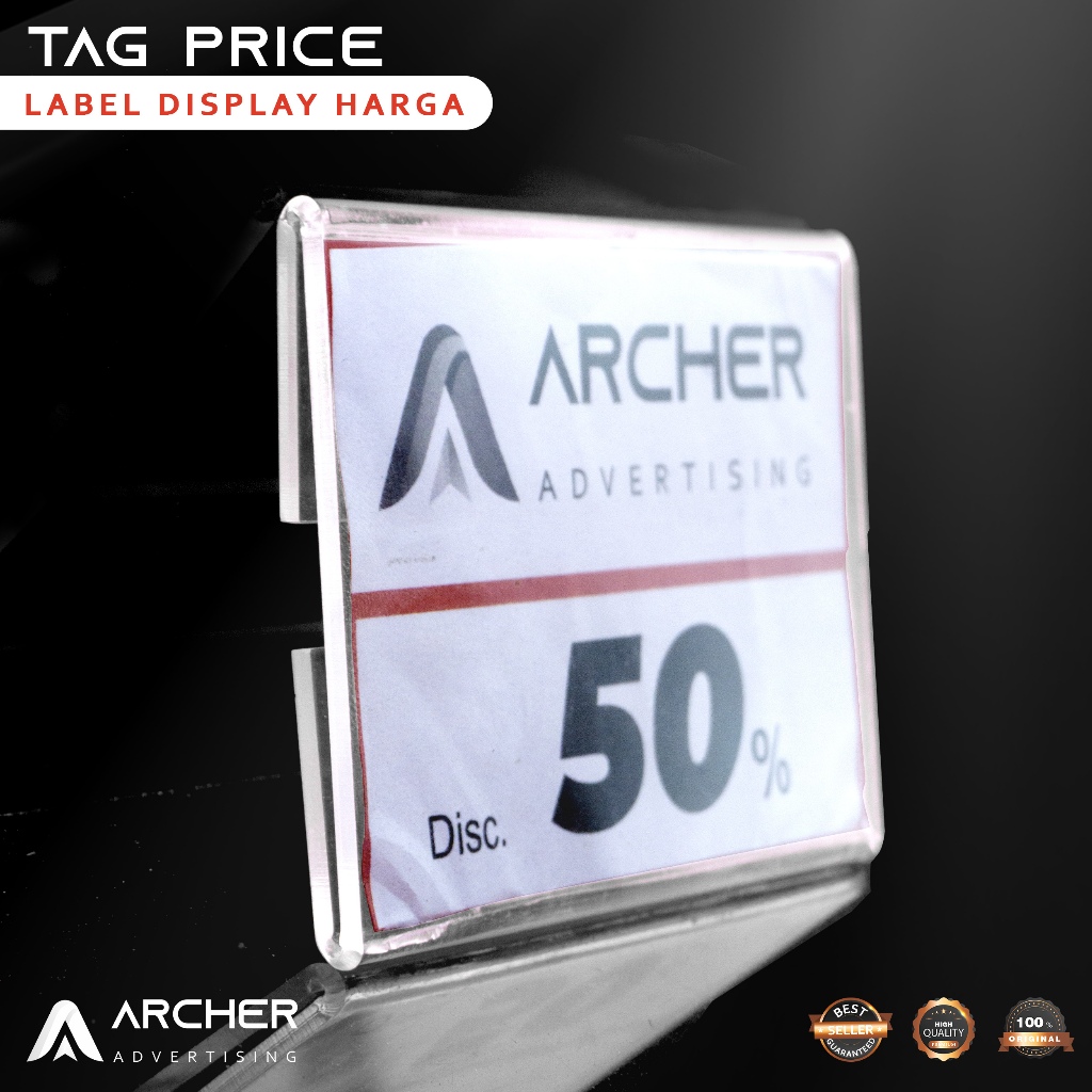 

LABEL TAG PRICE TAG DISPLAY HARGA AKRILIK