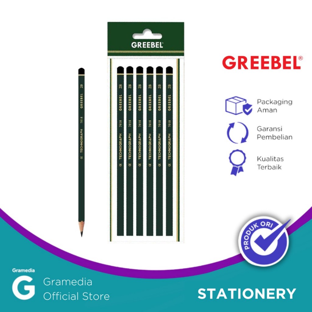 

Greebel 7018 Pencil 2B (6 Pcs/Set) Crd